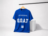 تیشرت مردانه GOAT10 آبی عکس استودیویی با پارچه ماکان | بوتیک امین