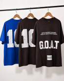تیشرت مردانه GOAT10 قهوهای عکس استودیویی با پارچه ماکان | بوتیک امین