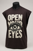 وست رکابی مردانه Open Your Eyes رنگ قهوه ای